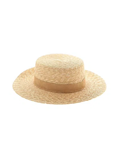 Pre-owned Lack Of Color Sun Hat In White
