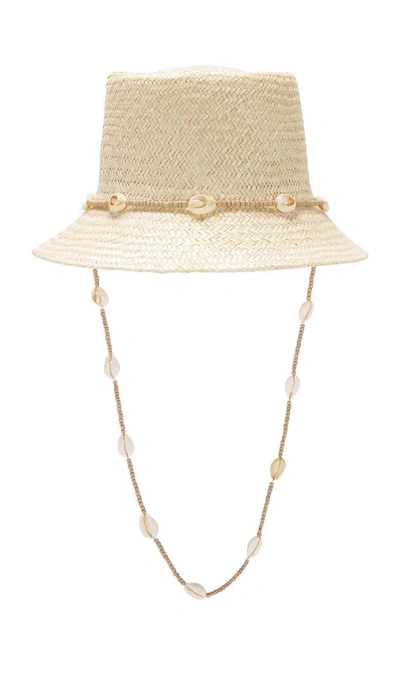 Lack Of Color Inca Seashell Bucket Hat In Natural