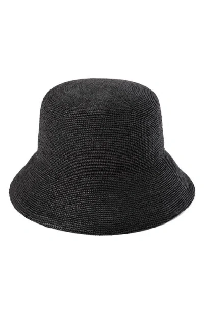 Lack Of Color The Inca Raffia Bucket Hat In Pink
