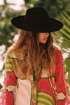 Lack Of Color The Melodic Fedora Hat In Black In Black