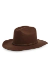 Lack Of Color The Outback Wool Rancher Hat In Brown