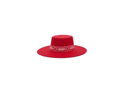 Lack Of Color The Sierra Traditional Hats Ruby: Md (57cm) In Red