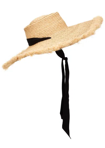 Lack Of Color Ultra Wide Ventura Straw Wide-brim Hat In Neutral