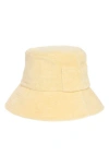 Lack Of Color Wave Cotton Terry Cloth Bucket Hat