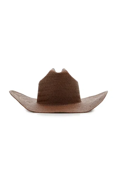 Lack Of Color Wesley Raffia Cowboy Hat In Brown