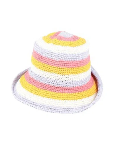 Lack Of Color Woman Hat Lilac Size Onesize Cotton In Orange