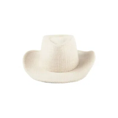 Lack Of Color The Sandy Tweed Hat In Ivory