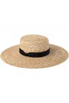 Lack Of Color Women's Spencer Boater Wide In Beige In Neutral