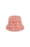 Lack Of Color Women's The Shore Bucket Hat In Maya Red In Multi