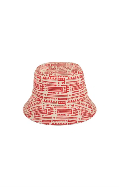 Lack Of Color Women's The Shore Bucket Hat In Maya Red In Multi