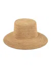 LACK OF COLOR WOMEN'S WIDE-BRIMMED RAFFIA STRAW BUCKET HAT