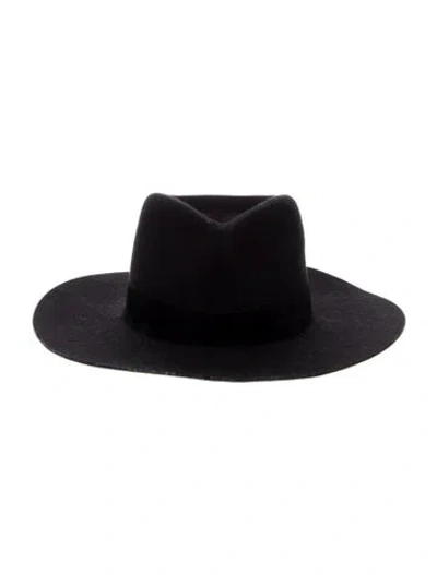 Pre-owned Lack Of Color Wool Fedora Hat In Black