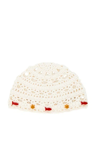 Lack Of Color X Revolve Crochet Hat In Coco