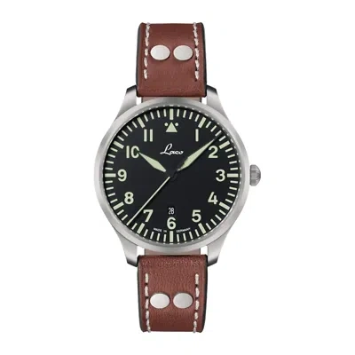 Pre-owned Laco Genf.2 Date Stainless Steel 40.0mm Swiss Quartz Wristwatch