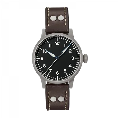 Pre-owned Laco Heidelberg Pilot Watch Original Stainless Steel 39.0mm Automatic Wristwatch