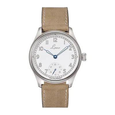Laco Navy Watches Hand Wind White Dial Men's Watch 862104.2 In Neutral