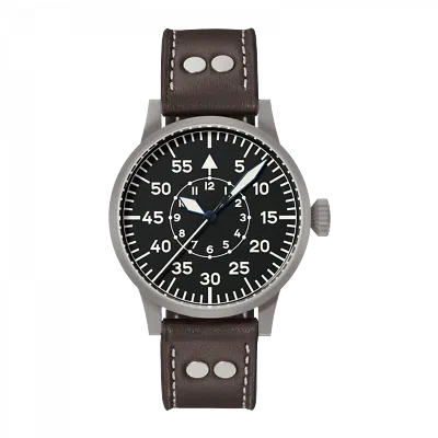 Pre-owned Laco Paderborn Pilot Watch Original Stainless Steel 42.0mm Swiss Automatic Wrist
