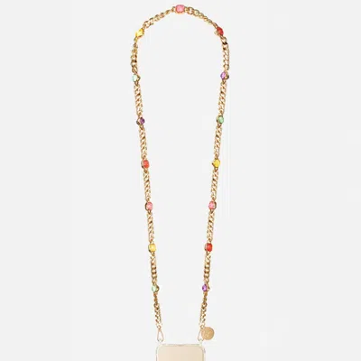 Lacoquefrancaise Women's Long Ruby Gold Chain