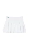 Lacoste 플리츠 쇼트 스커트 In White