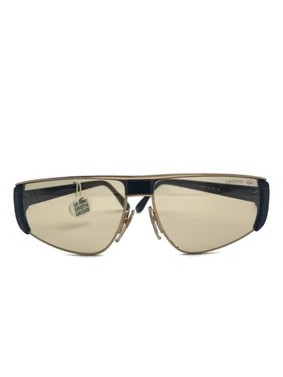 Lacoste 138 Metal-frame Sunglasses In Black