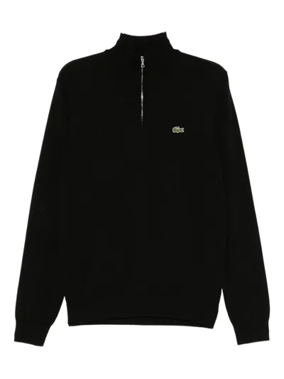 Lacoste Mens Half-zip Sweatshirt In Nude