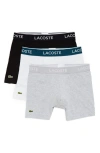 LACOSTE 3-PACK CASUAL BOXER BRIEFS