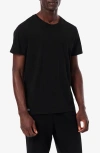 Lacoste 3-pack Cotton Crewneck T-shirts In Black