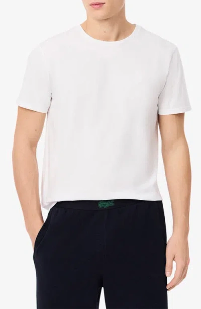 Lacoste 3-pack Cotton Crewneck T-shirts In White