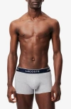 Lacoste 3-pack Stretch Cotton Boxer Briefs In White