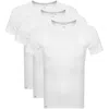 Lacoste Triple Pack T Shirts White In White