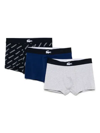 Lacoste 3-pack Trunks In Blue