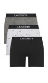 Lacoste 3-pack Boxer Briefs In Black