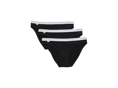 Lacoste 3-pack Stretch Cotton Briefs In Black