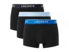 Lacoste Cotton Stretch Jersey Trunks 3 Pack Multi In Multi