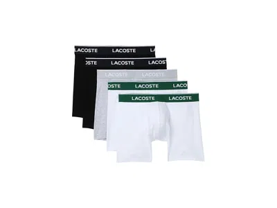 Lacoste 5-pack Cotton Boxer Briefs In Multi