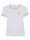 Lacoste Accent Jersey T-shirt In White