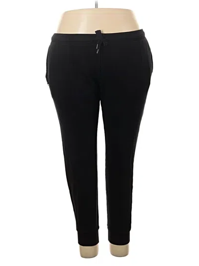Pre-owned Lacoste Active Pants In Black