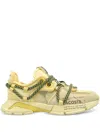 Lacoste Active Runway Mesh-panelled Sneakers In Yellow