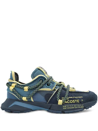Lacoste Active Runway Technical Lace-up Sneakers In Blue