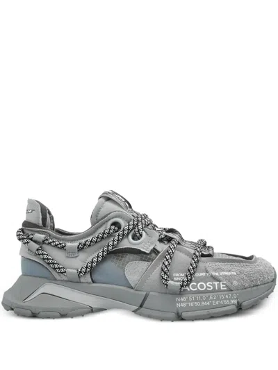 Lacoste Active Runway Technical Lace-up Sneakers In Grey