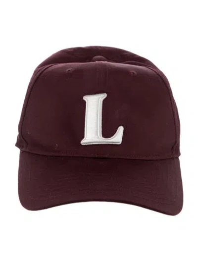 Pre-owned Lacoste Adjustable Baseball Cap In Burgundy