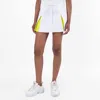Lacoste Adjustable Color-block Interlock Skirt In White