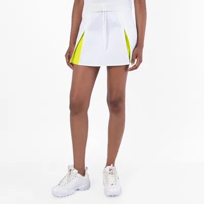 LACOSTE LACOSTE ADJUSTABLE COLOR-BLOCK INTERLOCK SKIRT