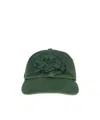 Lacoste X Lemarié Floral-appliqué Cap In Green