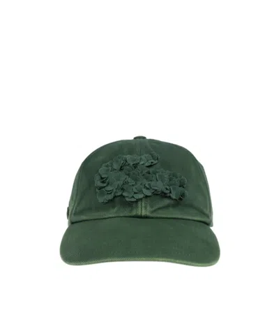 LACOSTE X LEMARIÉ FLORAL-APPLIQUÉ CAP
