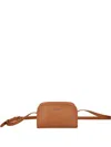Lacoste Adjustable Strap Cross Body In Brown