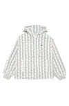 Lacoste All Over Print Anorak In Pt2 Lapland/green