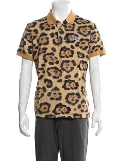Pre-owned Lacoste Animal Print Short Sleeve Shirt In Multi