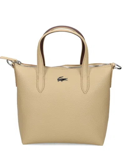Lacoste Anna Mini Tote Bag In Neutral