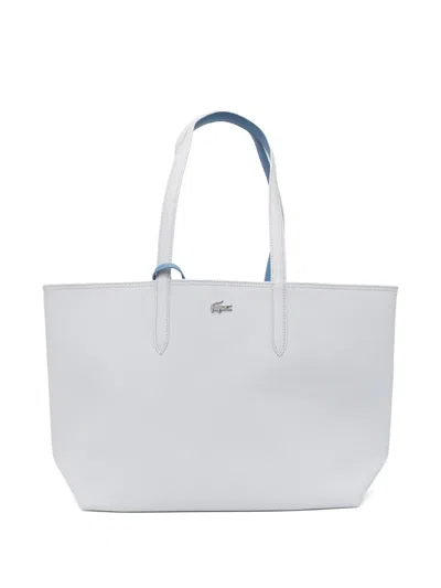 Lacoste Anna Reversible Tote Bag In Blue